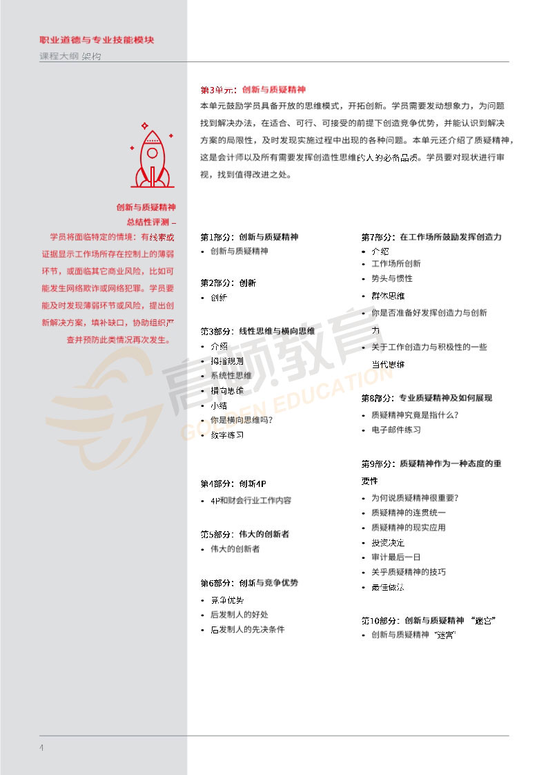 ACCA EPSM职业道德测与专业技能模块大纲